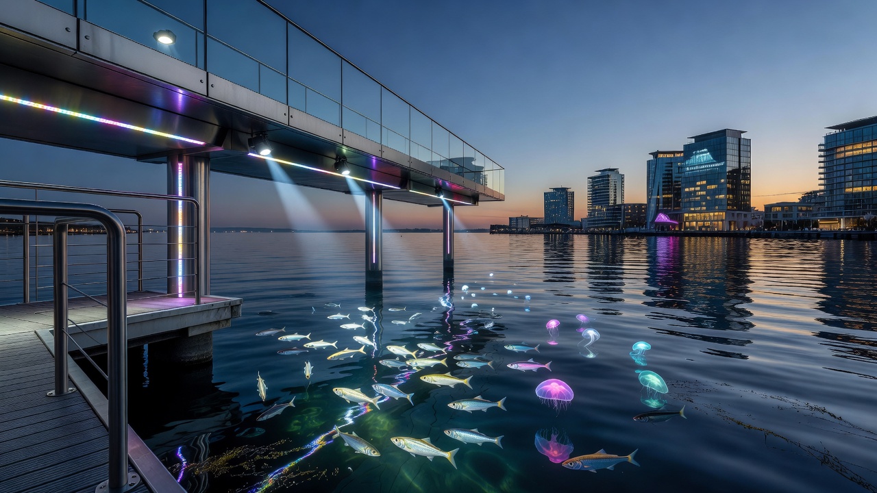 Marine Ecosystem Interactions with Modern Waterfront Illumination Technologies